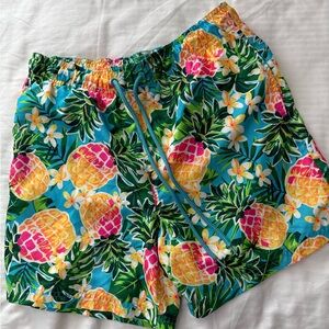 George Vibrant Pineapple Print swim Shorts